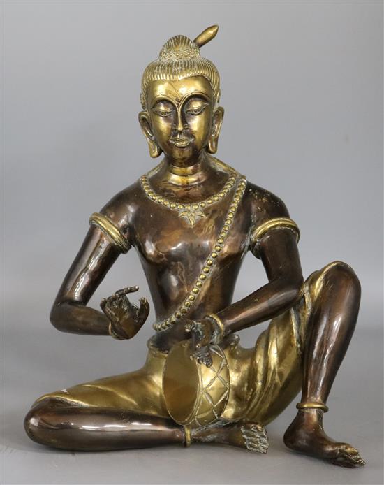 A bronze Buddha